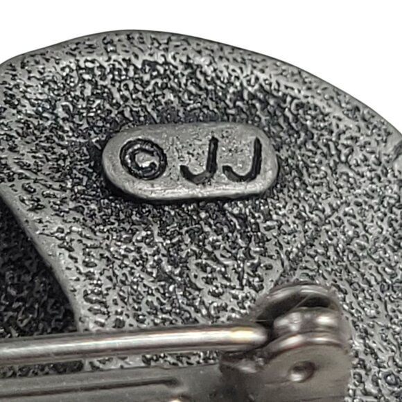 Vtg Signed JJ Elephant Brooch Pin Silver & Gold Tone Jonette Statement Safari - Picture 2 of 12